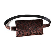 fashion women waist pa  handbag vintage fanny pack women belt bag horse hair pou - £14.80 GBP