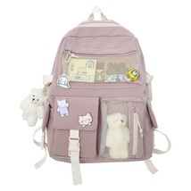 JULYCCINO New Buckle  Women Backpack Candy Color Fashion Cute Schoolbag  Student - £64.85 GBP
