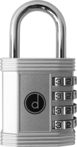 Padlock 4 Digit Combination Lock - for Gym School Locker, Outdoor Gate, Shed, Fe - £11.13 GBP