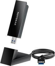 NETGEAR - Nighthawk AXE3000 Tri-Band Wi-Fi 6E USB 3.0 Adapter - Black - $137.99