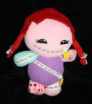 Zipper Mouth Zip-Itz Doll Zubie Compartment 9&quot; Stuffed Plush Playdin Soft Toy - £9.15 GBP