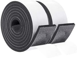 Yotache Foam Rubber Seal Strip Tape 2 in One Roll 2 Inch Wide X 1/4 Inch Thick,  - £21.45 GBP
