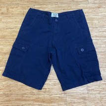 One Tough Brand Men&#39;s Cargo Shorts Size 34 Dark Blue 100% Nature - £12.17 GBP
