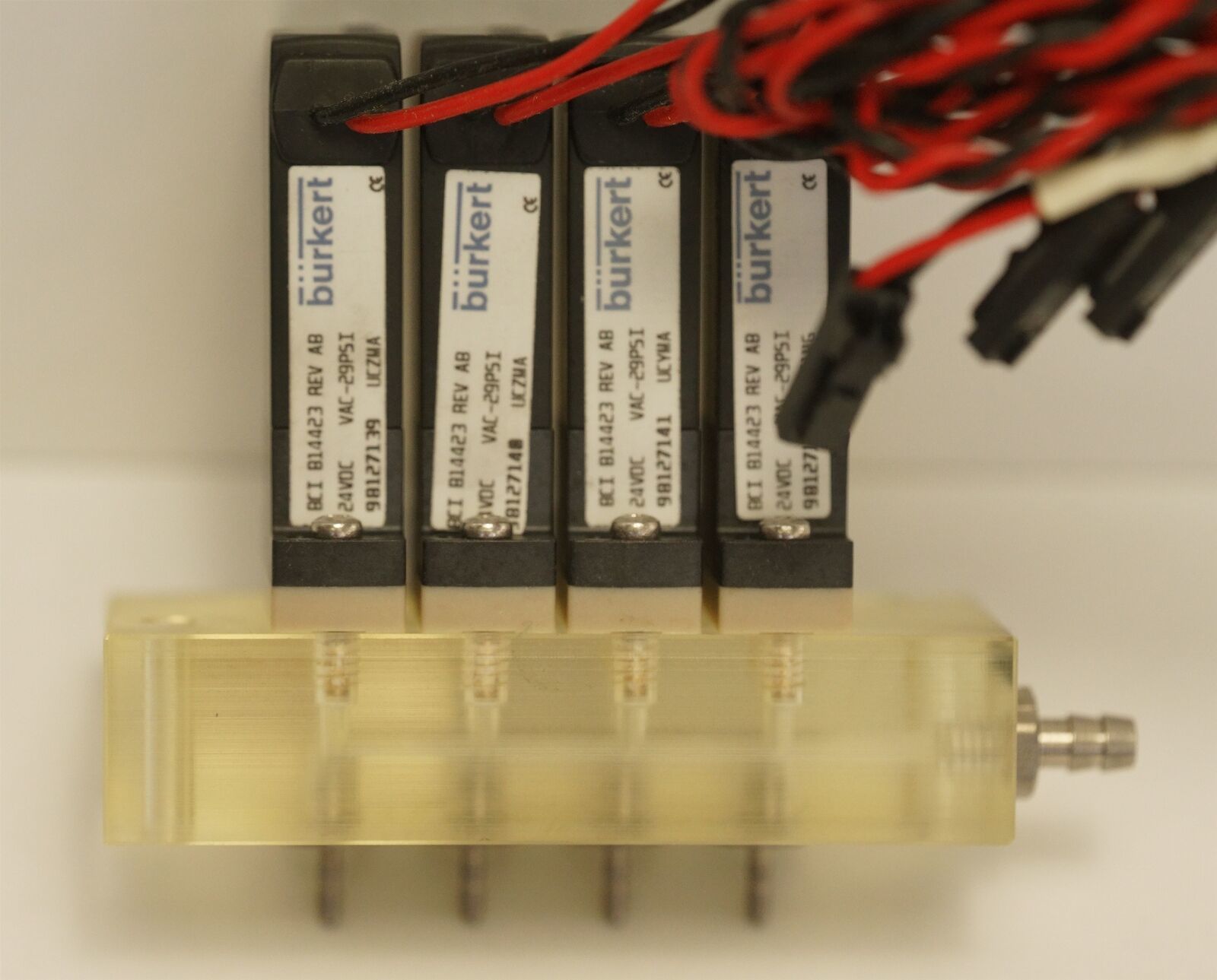 Burkert BCI B14025 98125867 Valve Assy 24V, (x4) BCI B14423 98127141 VAC... - $24.47