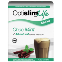 OptiSlim Life Shake Choc Mint 50g x 7 - £76.38 GBP