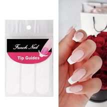 French Tip Stencil Guides Nail Art Stickers Template Manicure Tool Oval ... - €2,37 EUR