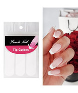 French Tip Stencil Guides Nail Art Stickers Template Manicure Tool Oval ... - $51.15 MXN