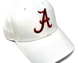 MVP Alabama Crimson Tide Logo Solid White Curved Bill Adjustable Hat - $22.49