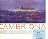 Yacht Cambriona Magazine Ad The Pusey &amp; Jones Corp. Wilmington DE 1930&#39;s  - $17.82