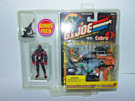 GI Joe vs Cobra 2002 Bonus Pack General Tomahawk vs Headman w CC Action Figure - $98.95