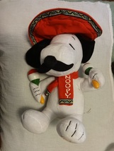 Animated Christmas Snoopy Plush Toy Sings Feliz Navidad Peanuts Mexican - £14.23 GBP