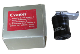 Canon Magnifier S with Adapter S for AE-1 &amp; A-1 Cameras w/ Box - $34.60