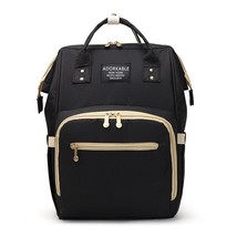Contrast Color Mummy Backpack Mommy Diaper Bags Baby Cart Travel Backpack Ox Clo - £35.19 GBP