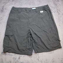 Columbia Shorts Mens XL Gray Field GearLightweight Athletic Cargo Casual - $19.78