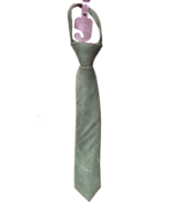 Boys 12 Inch Green Corduroy  Zipper Necktie - $12.29 CAD