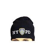 NYPD No Fold Winter Hat Beanie Skull Cap Officially Licensed Navy Blue - £12.56 GBP