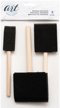Art Supply Basics Sponge Brush 3/Pkg-1 To 3 Inch - $6.82