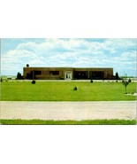 Davenport Iowa Municipal Airport Chrome Posted Vintage Postcard - £7.39 GBP