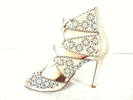 Schutz Beige Faux Leather Gladiator Sandals Heels Shoes Womens 7.5 B (SW... - £16.91 GBP