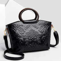 Ethnic Style Embossed Bag Artistic National Style High Sense WoMens Bag Solid Co - £61.74 GBP