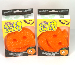 Scrub Daddy Halloween Limited Edition Pumpkin Sponge Orange Fall 2 Sponges - $29.69