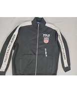 Polo Ralph Lauren Full Zip Mock Neck Sweatshirt Men's 2XL Black White Fleece - £55.94 GBP