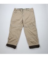 Vintage Cabelas Mens 42x30 Distressed Double Knee Fleece Lined Wide Leg ... - $74.40 CAD