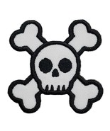 Skull and Crossbones Embroidered Applique Iron On Patch Halloween Trick ... - $91.29 MXN