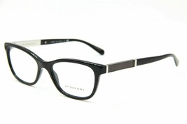 New Burberry B 2232 3001 Polished Black Eyeglasses Authentic Frame 52-18 - £72.77 GBP