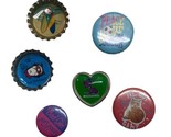 Small Bottle Top and Other  Refrigerator Magnets Lot of 6 - £9.01 GBP