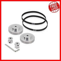 Precision GT2 Pulleys 20&amp;80 Teeth with 250mm Timing Belt for Exact Perfo... - $29.69