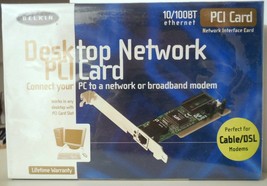 Belkin F5D5000 10/100BT Ethernet 32 Bit PCI Network Card Factory Sealed New - $4.61