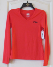 Fila Sport Long Sleeve V-neck Workout Tee DIVA PINK Girl&#39;s Sz L (14) NWT... - $275.55 MXN