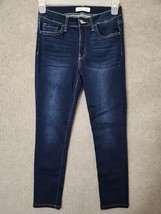 Flying Monkey Super Soft Skinny Ankle Jeans Womens 28 Blue Dark Wash Stretch - £22.45 GBP