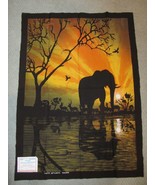 Batik Artisan Painting Art Lanka Ananda Abeykone Vtg Sri Lanka Elephant ... - £77.84 GBP