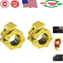 Hacuba Fitness 1 Inch Barbell Clamps - Quick Release Lightweight Yellow ... - $490.10 MXN