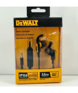 DeWalt Jobsite 3.5 mm Plug Water Resistant Built-In Mic Earphones - DXMA... - £14.41 GBP
