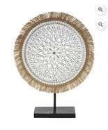 New White Wood And Seagrass Tribal Boho Decor 14x18-in Retail $48 - $362.34 MXN