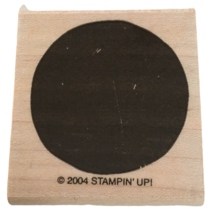 Stampin Up Rubber Stamp Solid Circle Shape Card Making Round Background 1.5 inch - £2.38 GBP