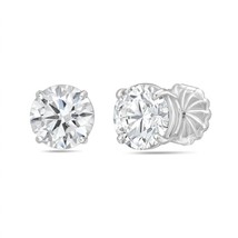 Diana M Jewels 1.00 Cts Round Lab Grown Stud Earrings Size One Size - $429.66