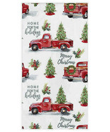 Red Farm Truck Paper Napkins Guest Towels 20 CT 2 Pks Home for the Holidays - £15.25 GBP