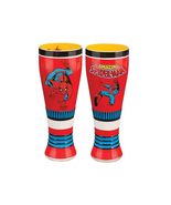 Spider-Man Spiderman Hand Painted Artisan Pilsner Beer Glass 20 oz Vando... - $50.00
