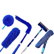 Triple Action High Reach Dusting Kit + Extension Pole Plus Squeegee &amp; Window Was - £111.02 GBP