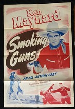 Smoking Guns One Sheet Movie Poster Western Ken Maynard - £173.95 GBP