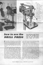 Atlas How to use the Drill Press  Instructions - $20.24