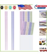 Elegant 10-Pair Reusable Fiberglass Chopsticks Set - Non-Slip &amp; Dishwash... - $18.59 CAD