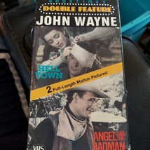John Wayne Double Feature Hell Town/Angel and the Badman (VHS, 1986) - $3.60
