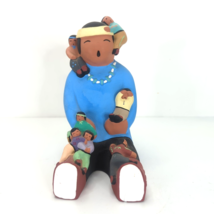 Storyteller Arts Native American Indigenous w/7 Children Figurine by Far... - $53.94