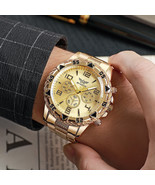 „ZHOWE“ gefälschte Drei-Augen-Freizeituhr aus Stahllegierung, modisch - $510.90 MXN