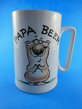 Papa Beer Bear Stein Mug Shoebox Greetings Hallmark shoebox art by Bowers - £11.67 GBP